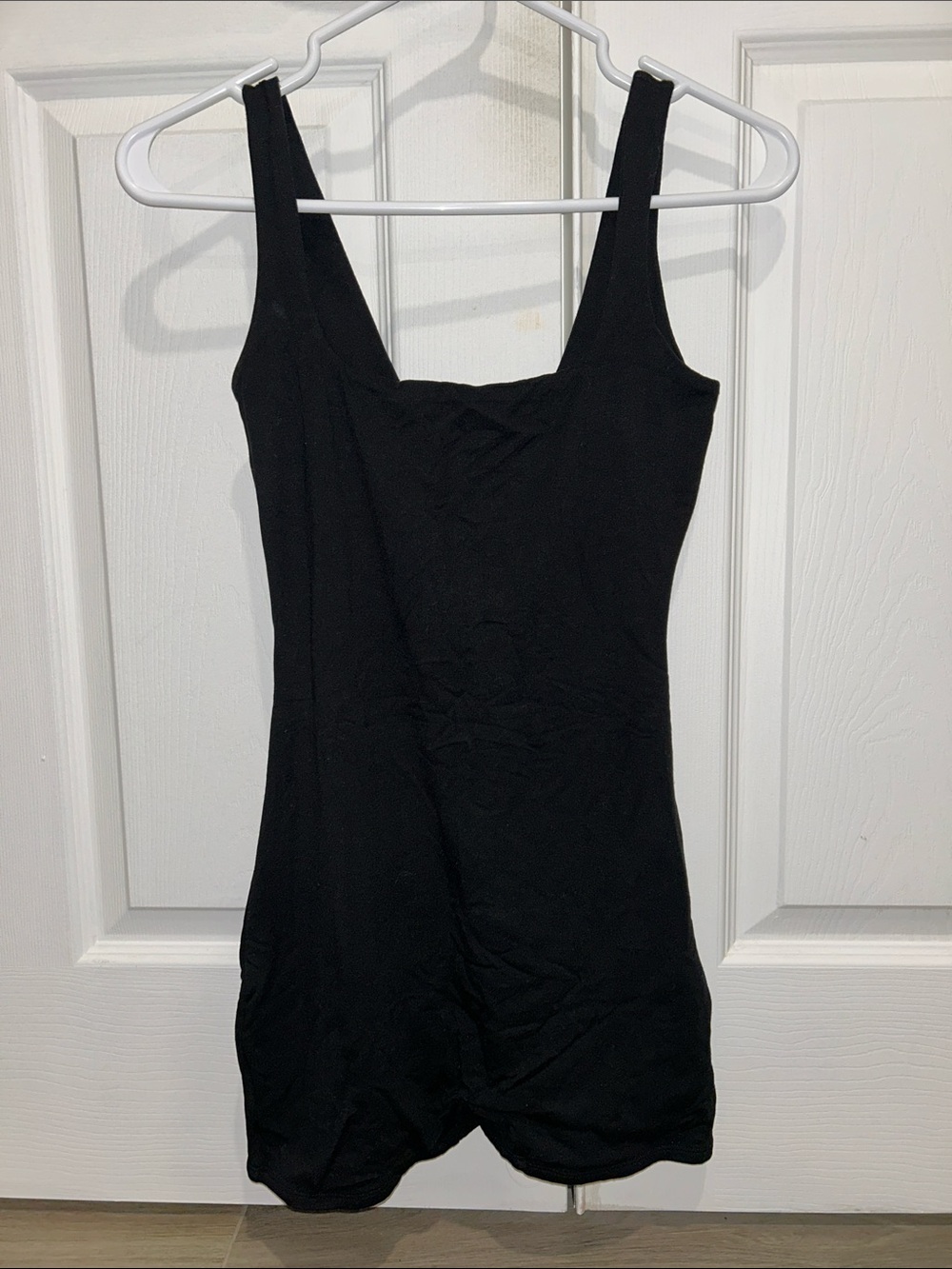 Black Tank Shorts Romper